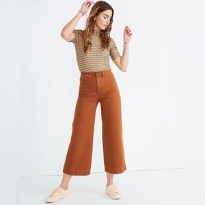Madewell Emmett Cropped Wide Leg Pant - size 24